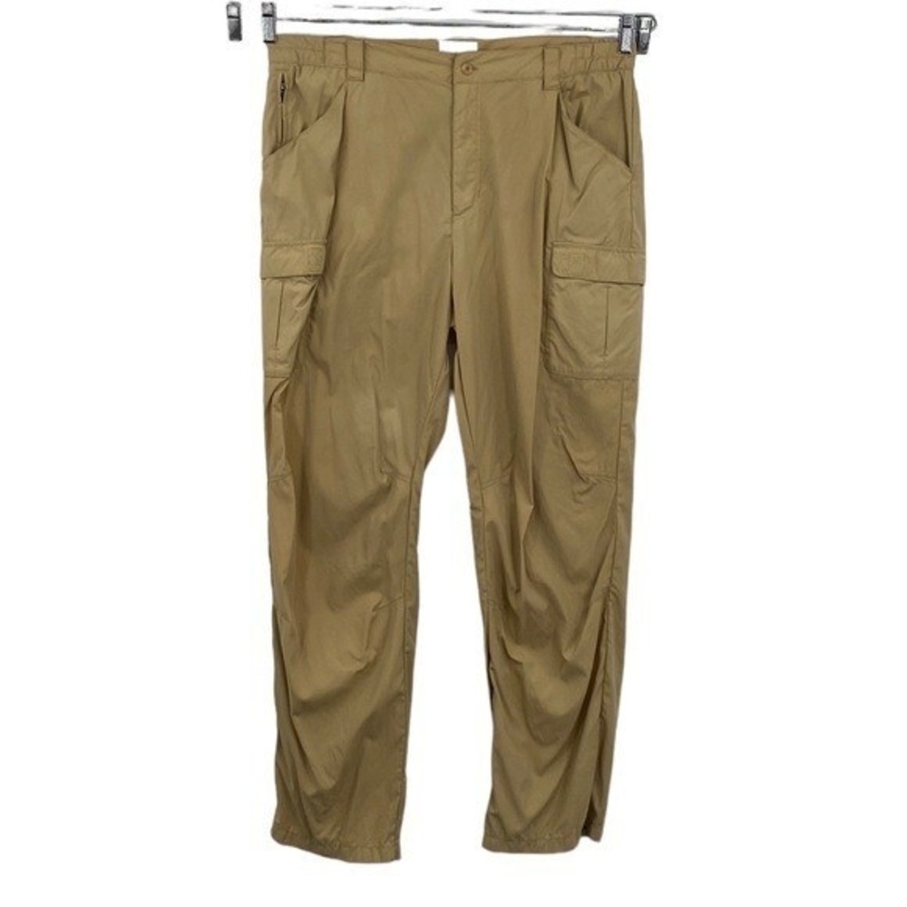 L.L. Bean Cargo Pants Mens Large Regular Tan Straight Leg Relaxed Fit Nylon